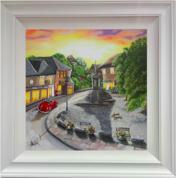 A Ride by Lymm Cross, Original Painting