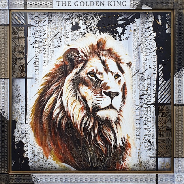 The_Golden_King_Rob_Bishop_premium_deluxe_art_on_wood_original_variation