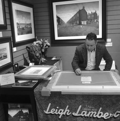 Leigh Lambert signing artist exhibition